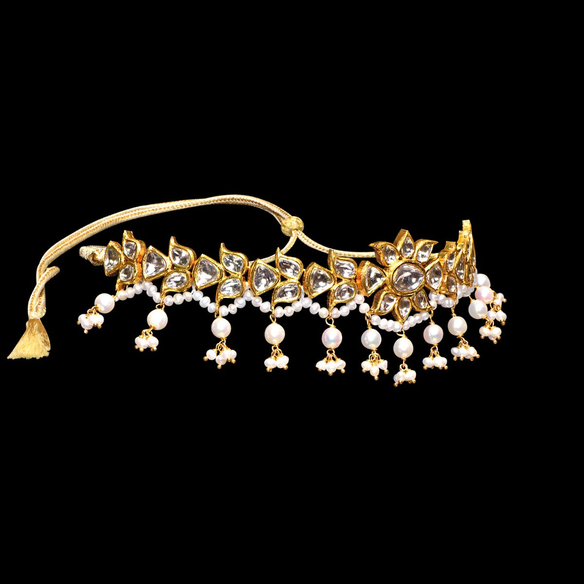 Fresh Bloomed Polki Choker