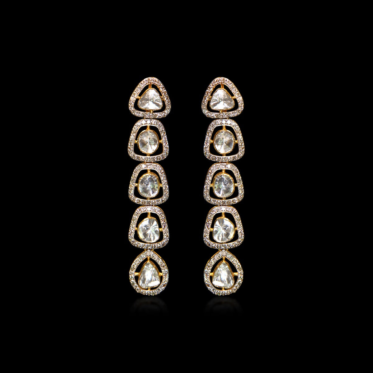 Evening Dazzle Polki Necklace Set