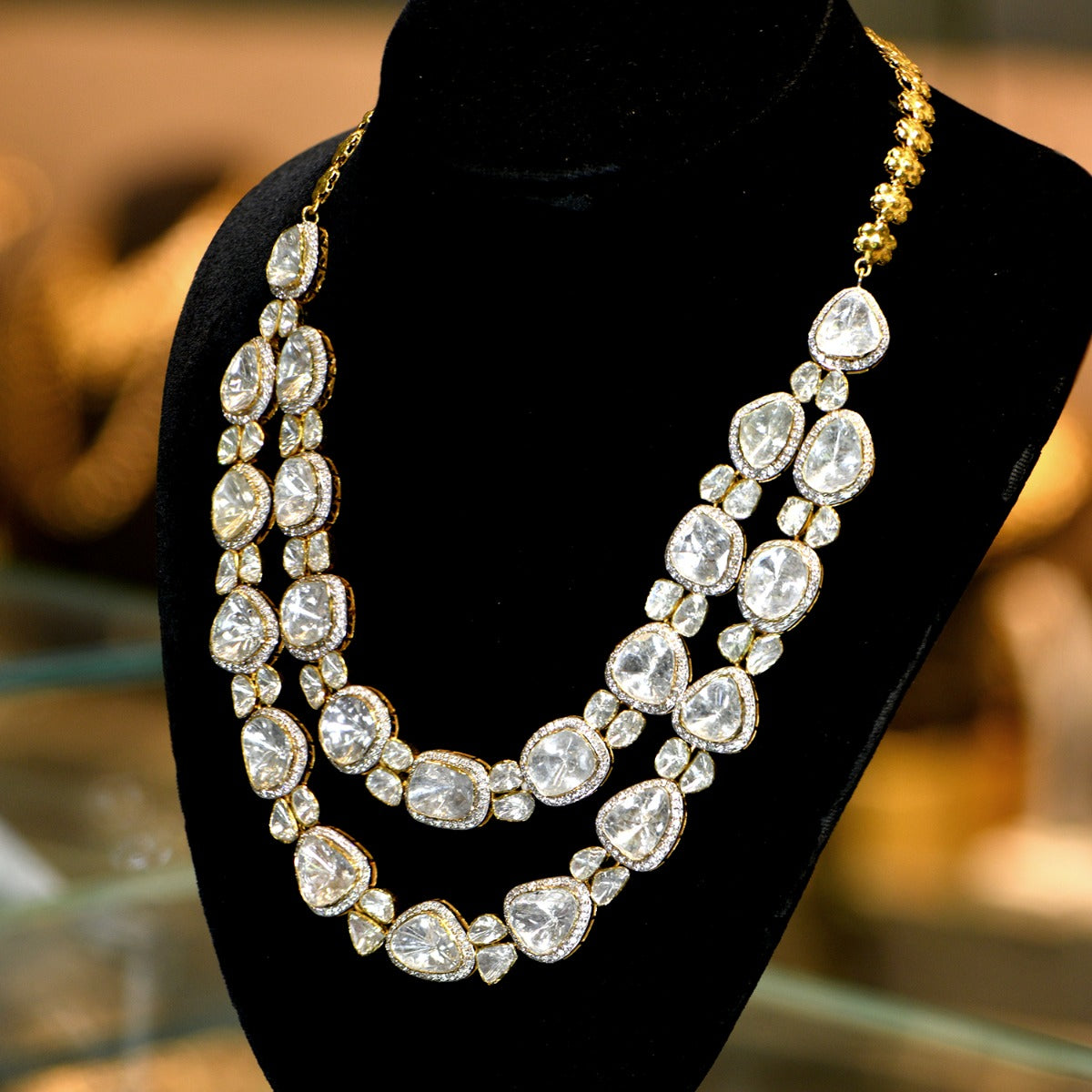Stringing Pretty Polki Necklace Set