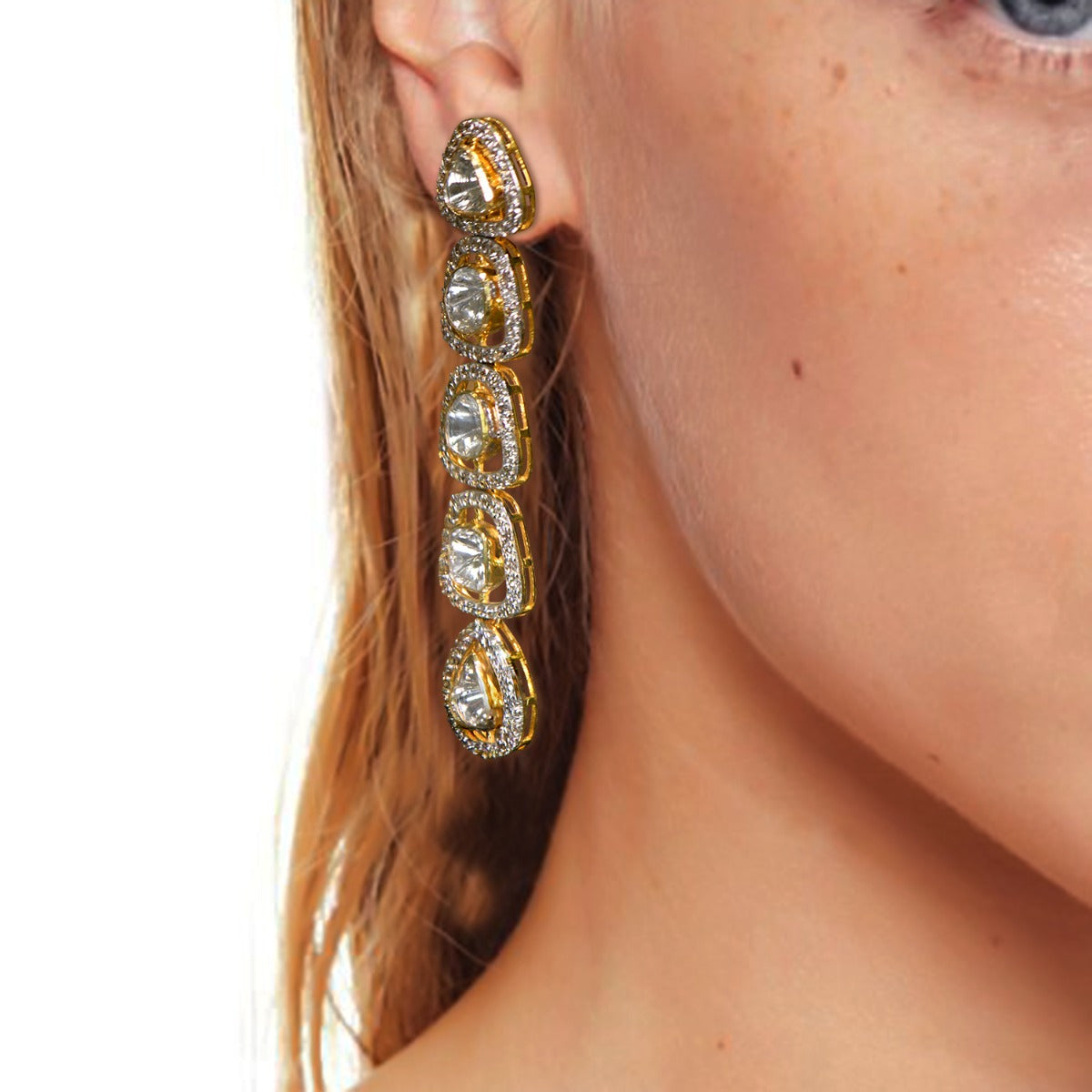 Evening Dazzle Polki Necklace Set