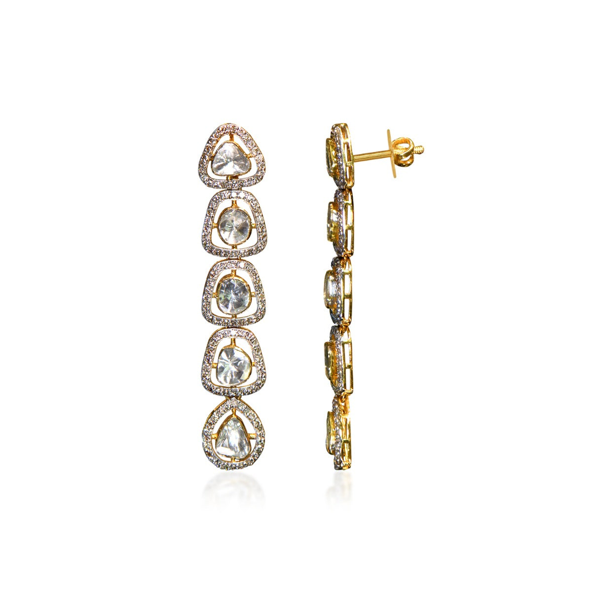 Evening Dazzle Polki Necklace Set