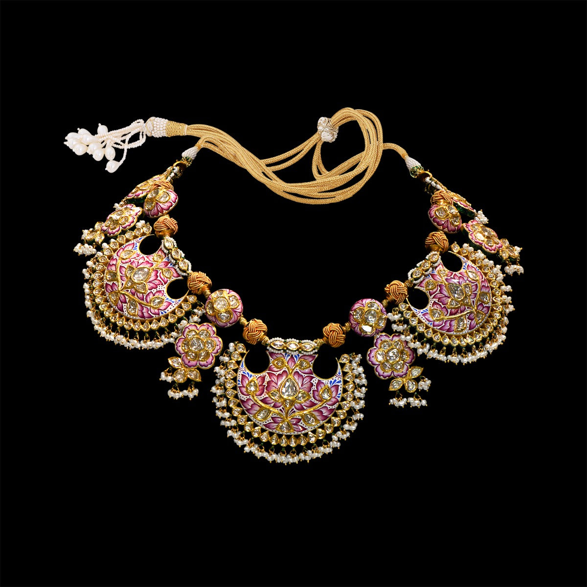 Gorgeous Paisley Polki Necklace Set