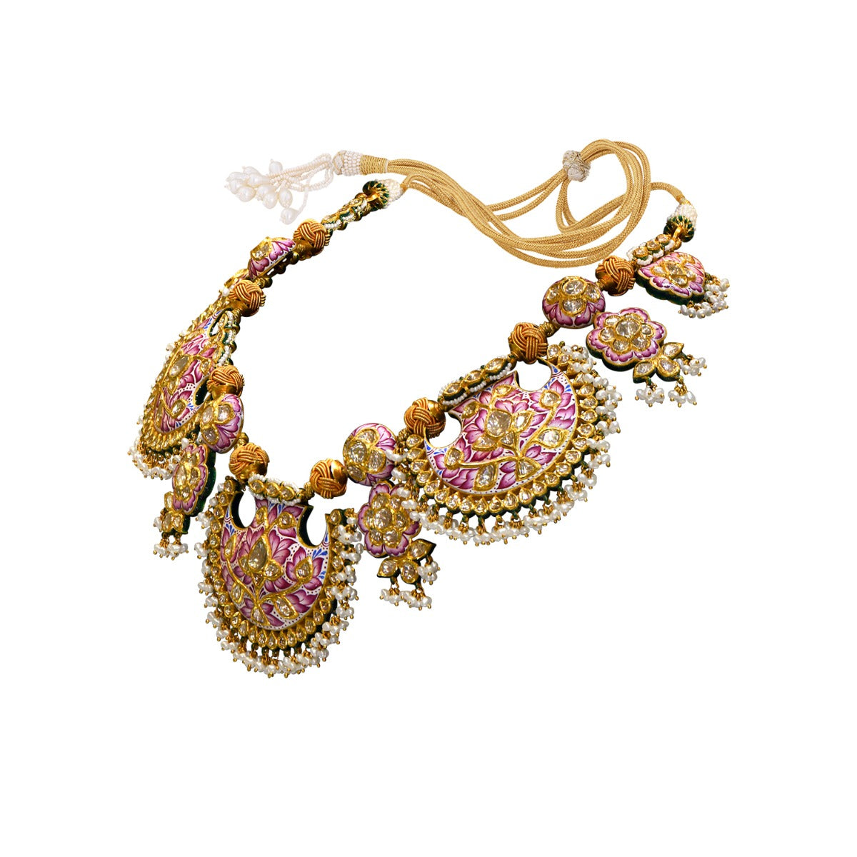 Gorgeous Paisley Polki Necklace Set