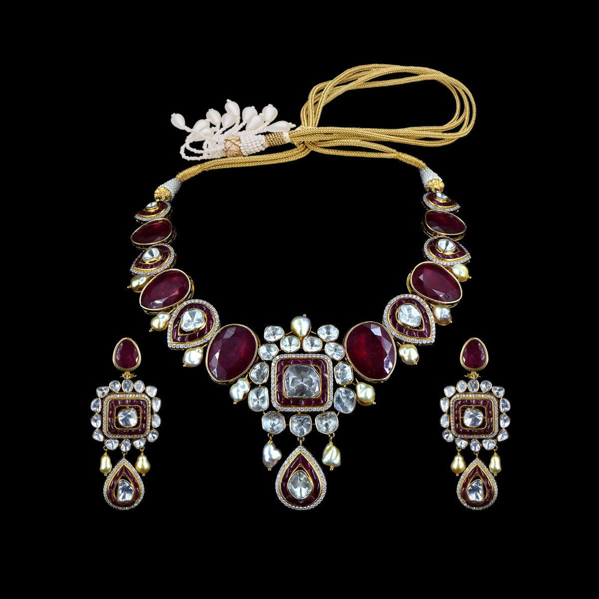 Traditional Legacy Polki Necklace Set