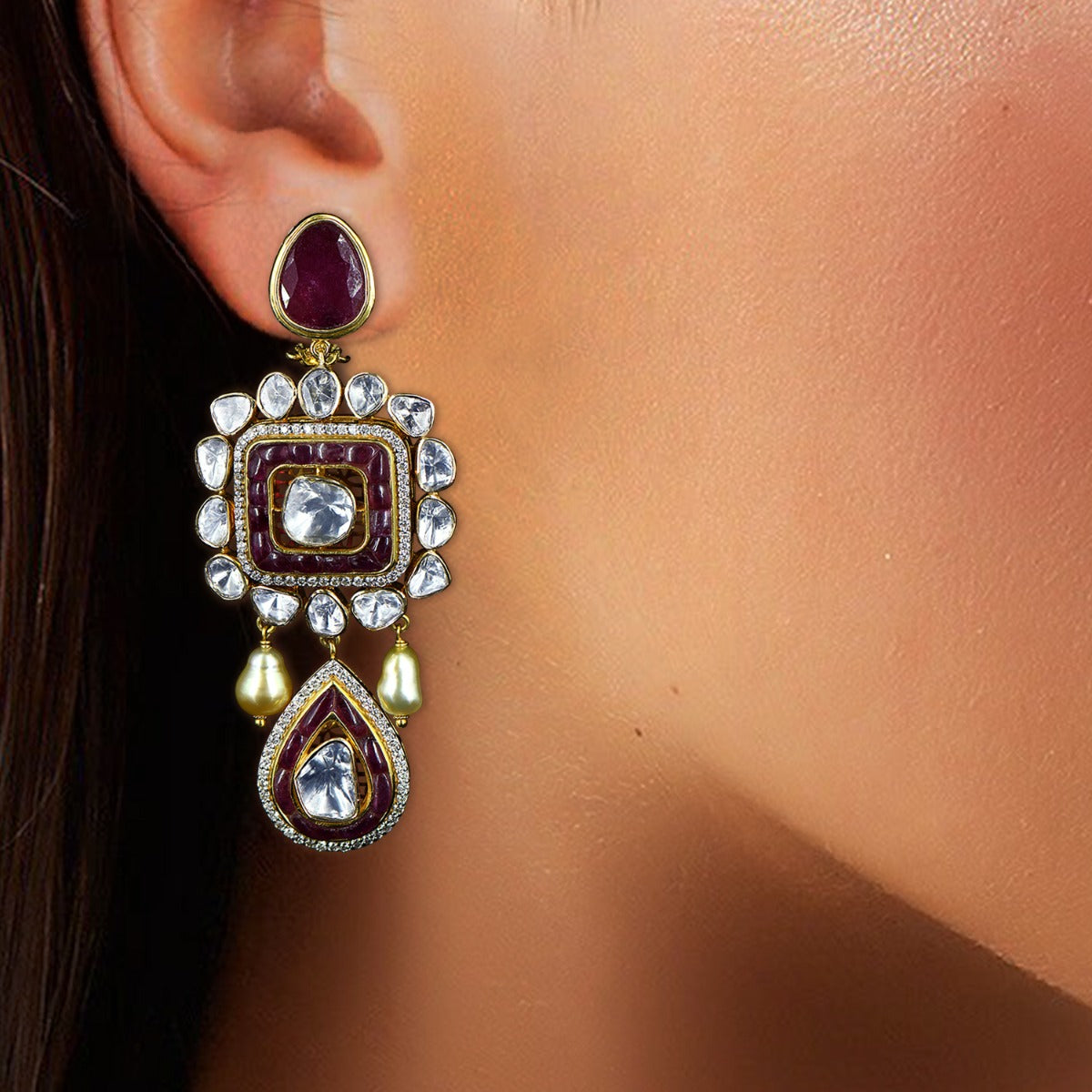 Traditional Legacy Polki Necklace Set