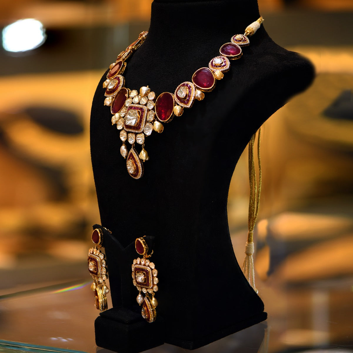 Traditional Legacy Polki Necklace Set