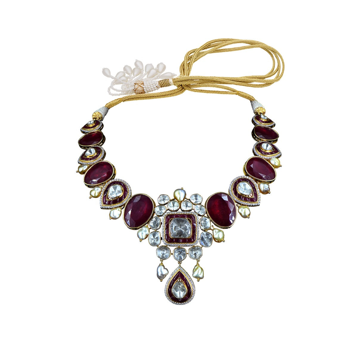 Traditional Legacy Polki Necklace Set