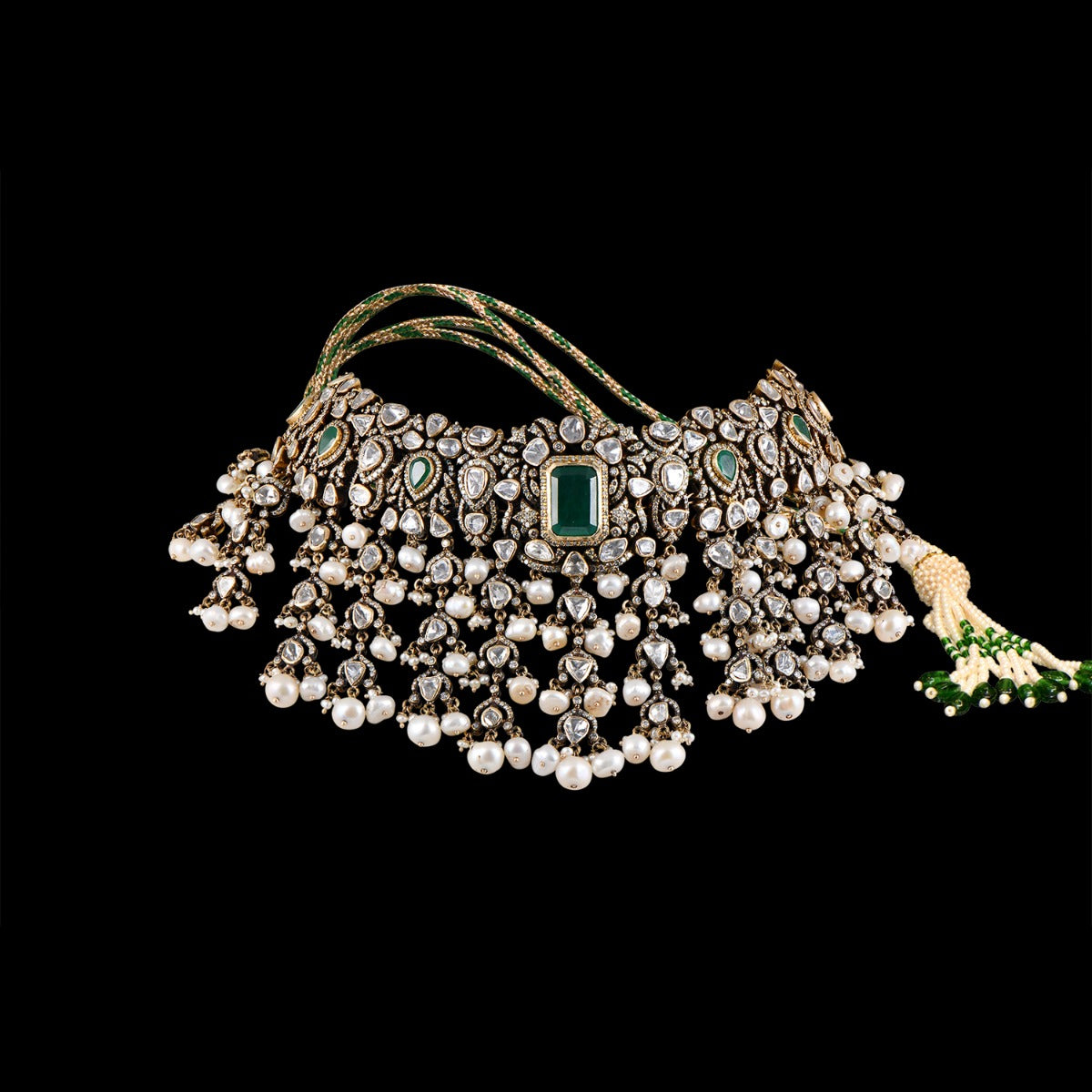 Crescent Cluster Polki Set
