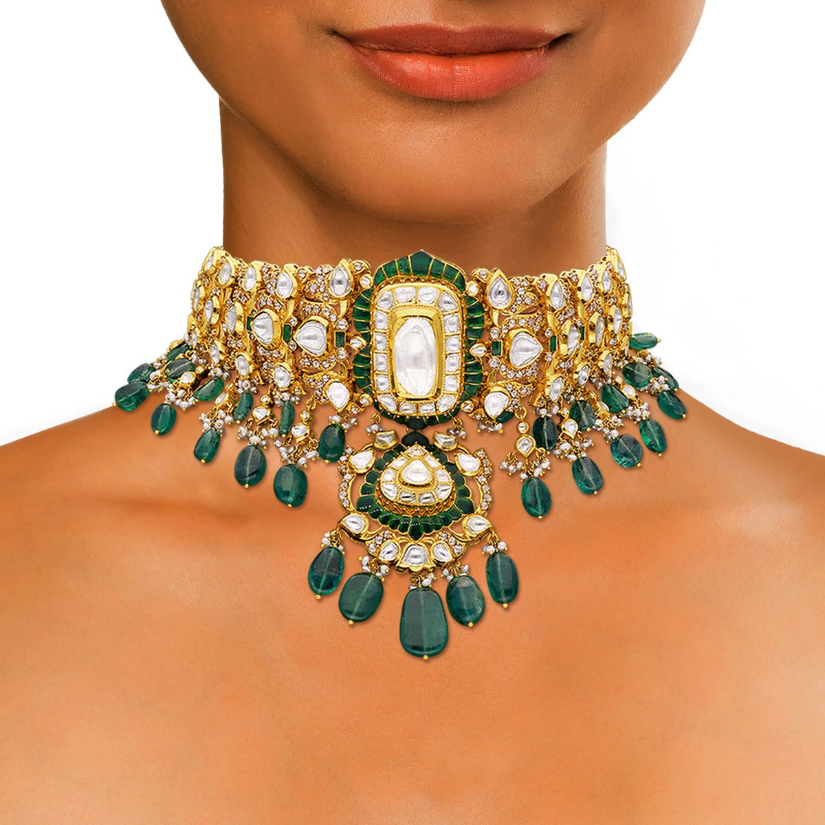 Qira Polki Choker Set