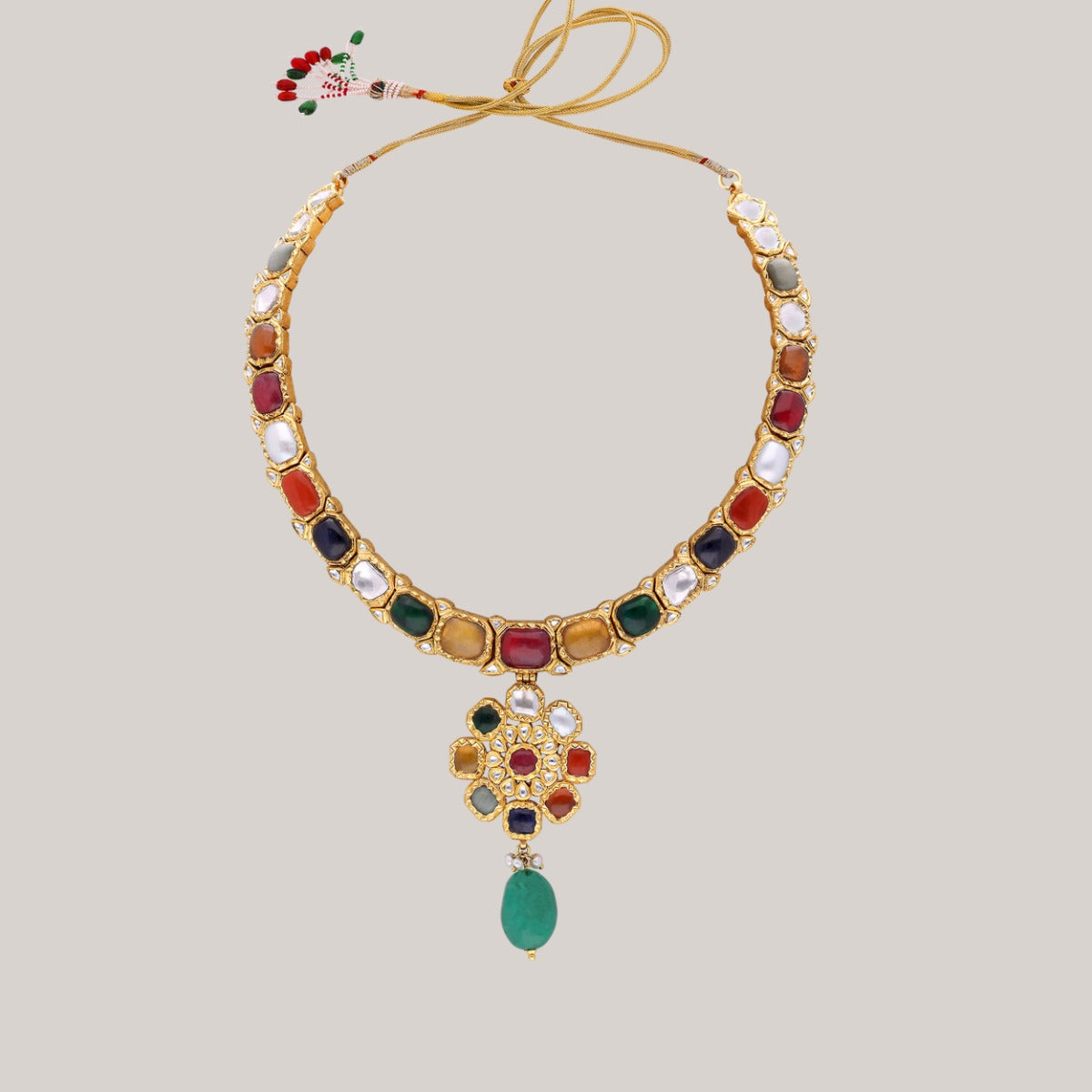 Nyala Polki Necklace Set