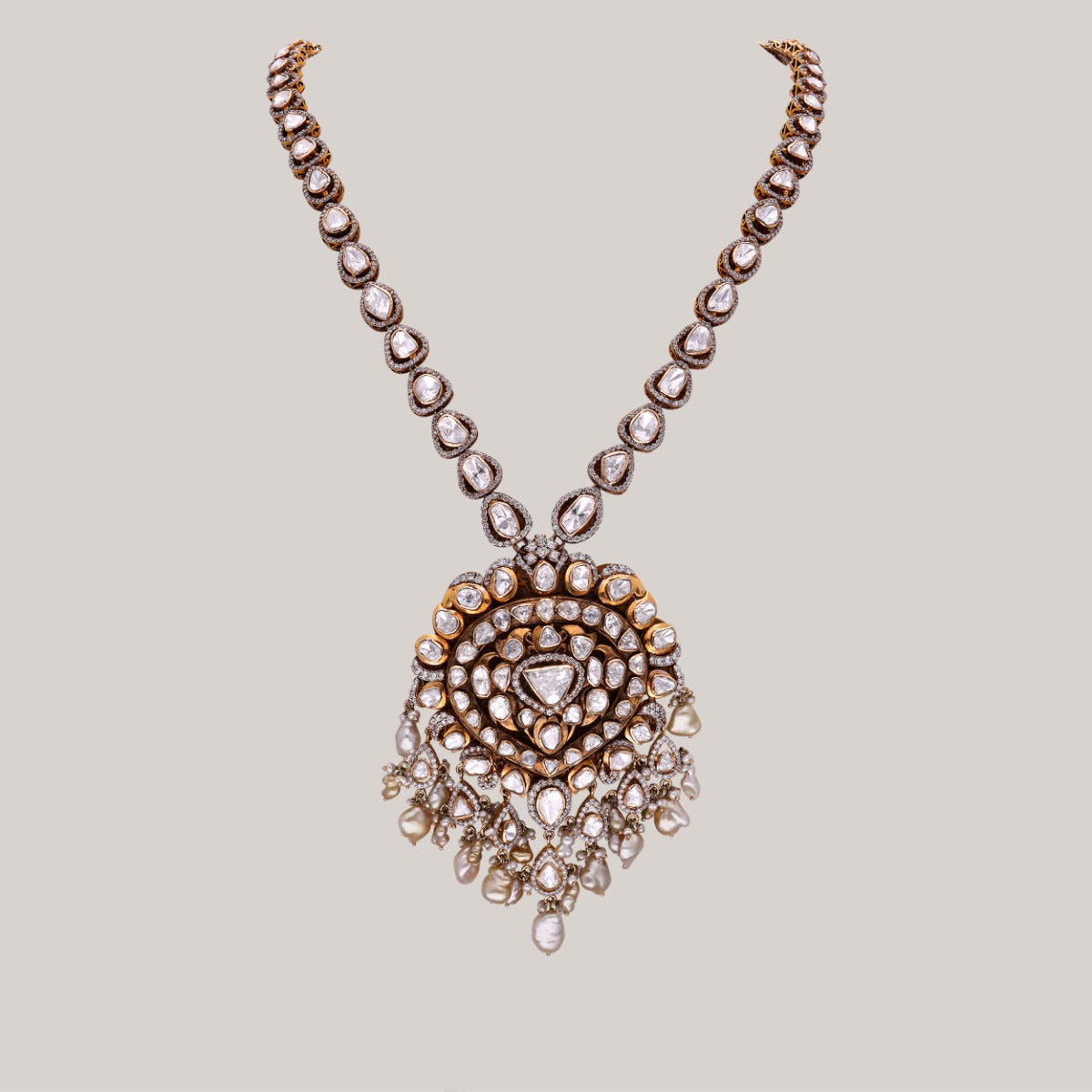 Timeless Allure Polki Necklace Set
