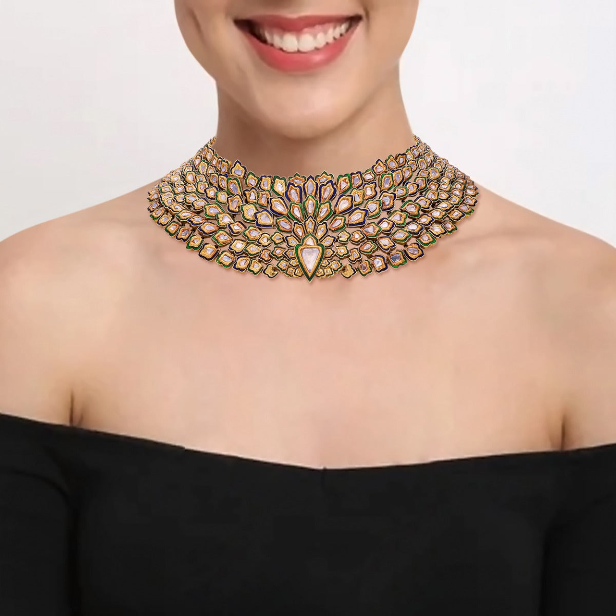 Auma Polki Necklace Set