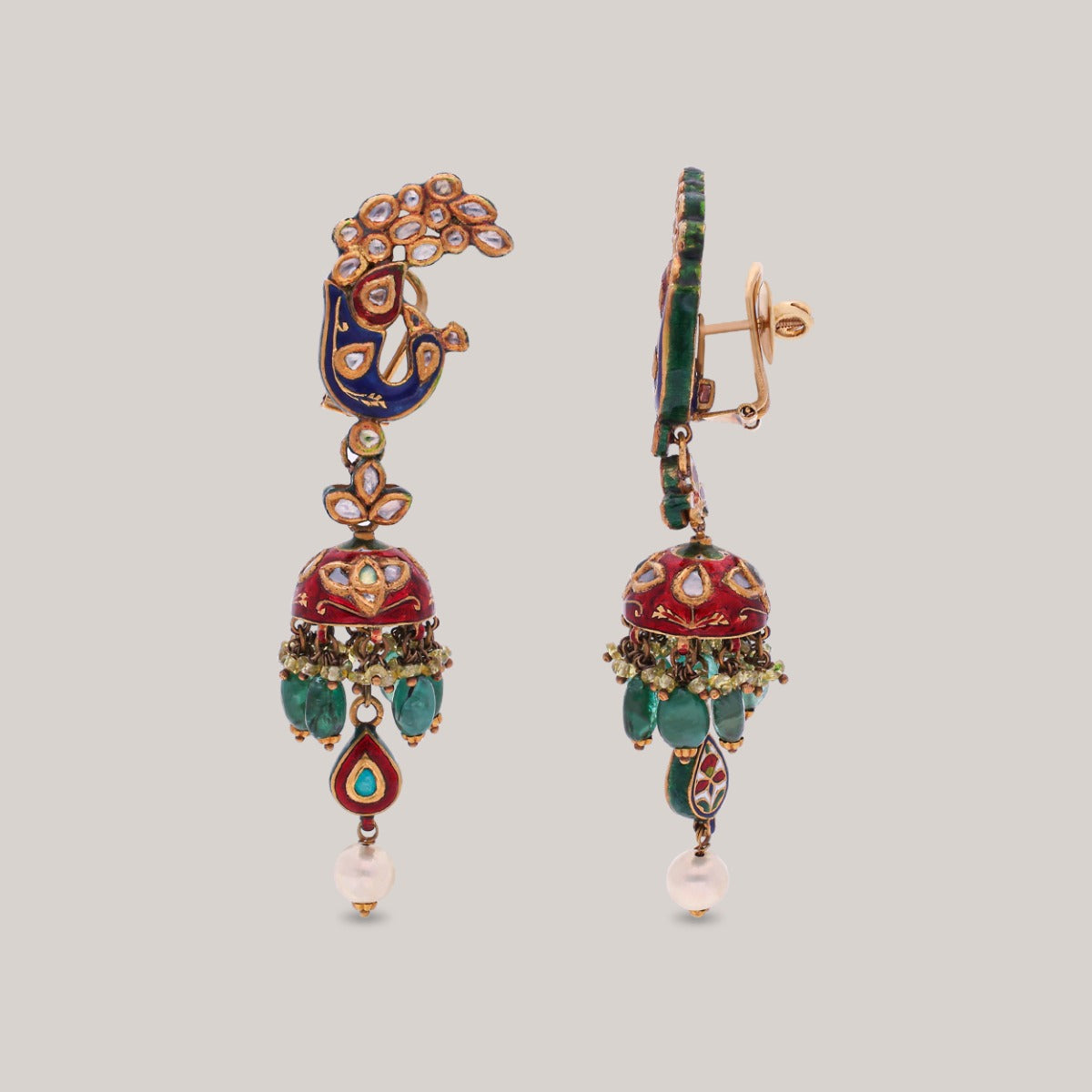 Ahalya Polki Necklace Set