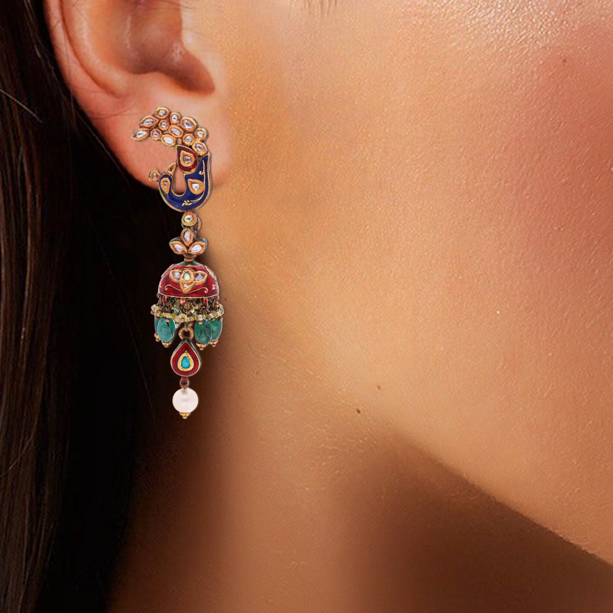 Ahalya Polki Necklace Set