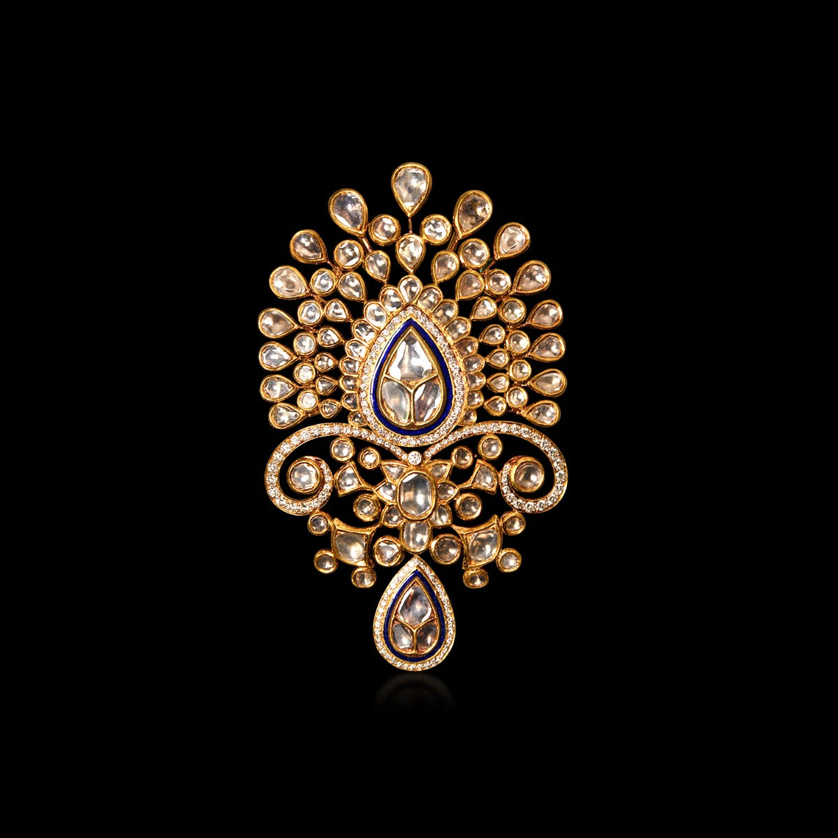 Flower Bed Polki Pendant