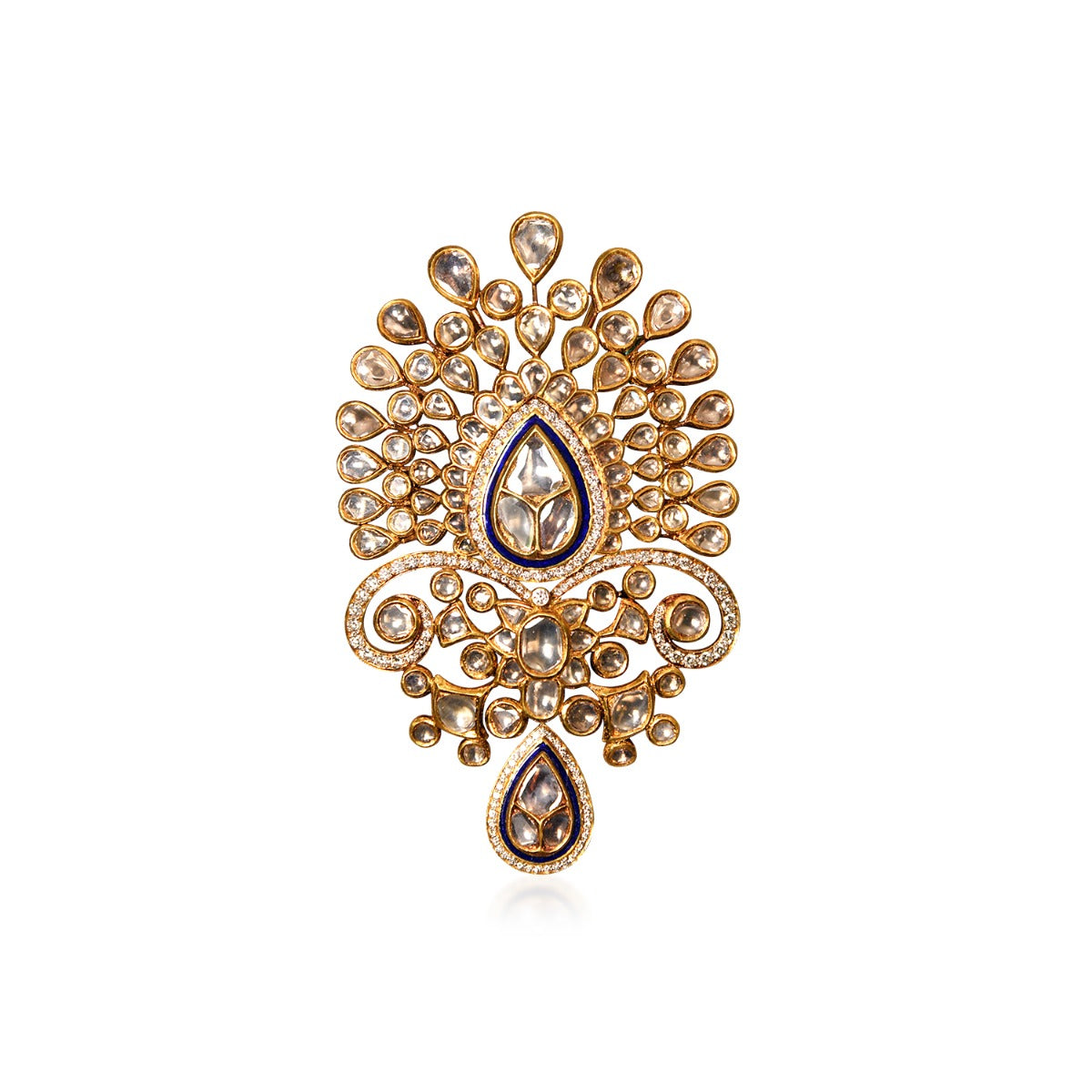 Flower Bed Polki Pendant