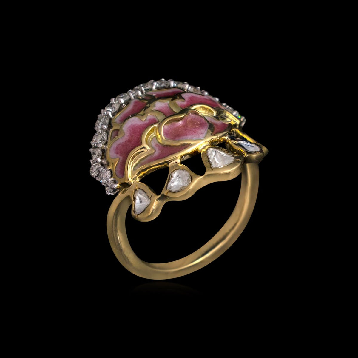Polki Crown Ring
