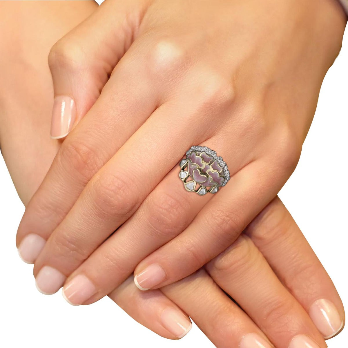 Polki Crown Ring