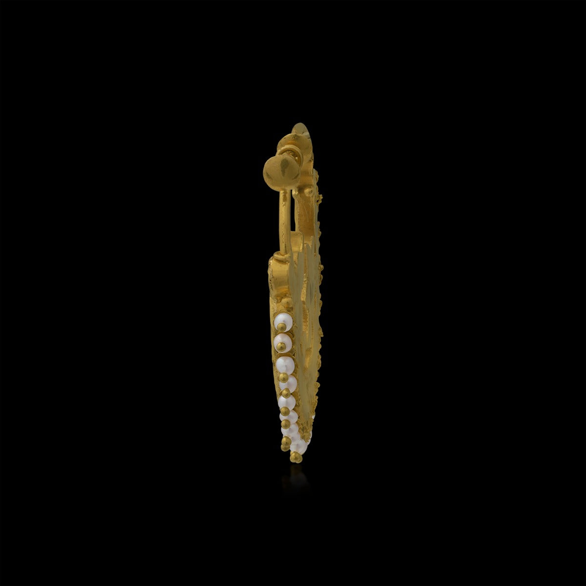 Flora Polki Nose Pin