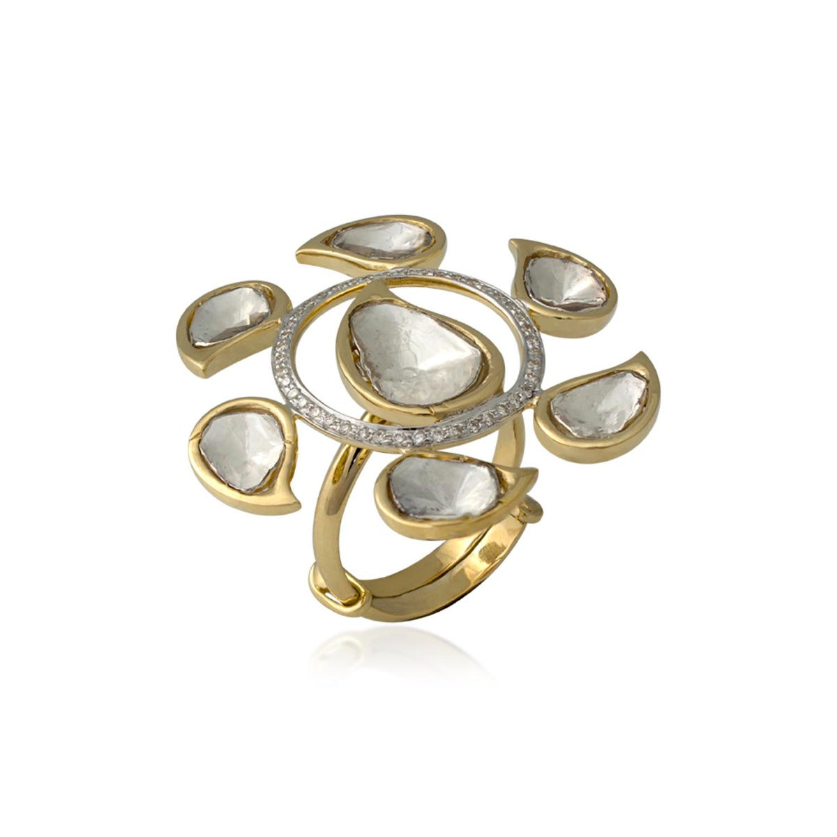 Pedestal Floral Ring