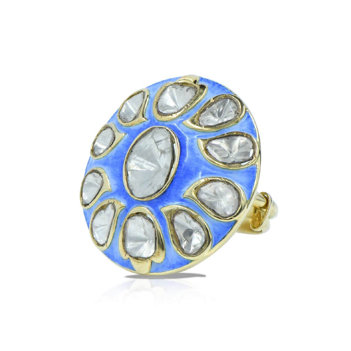 Blue Sea Polki Ring