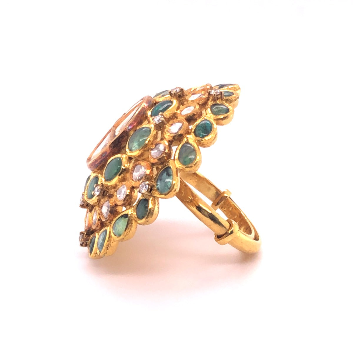 Green Goblin Polki Ring
