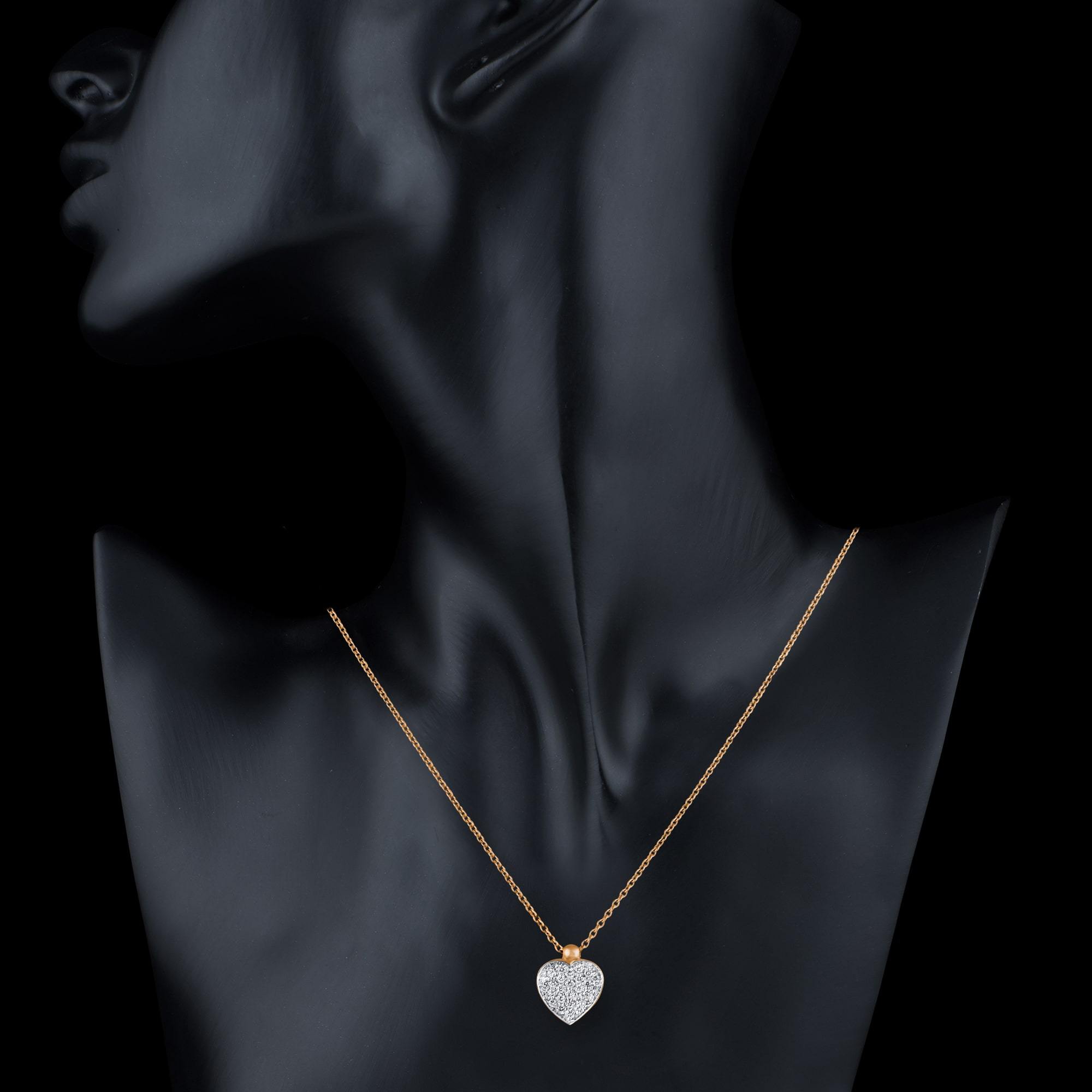 Quiver Heart Diamond Pendant