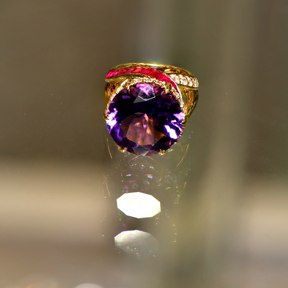 Purple Panache Chunky Diamond Ring