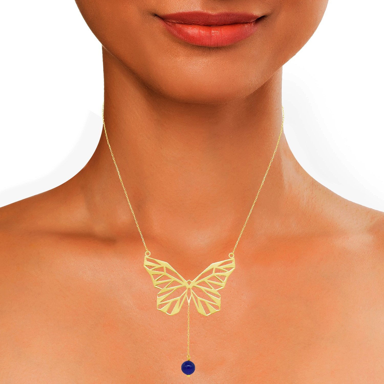 Tendril Butterfly Necklace