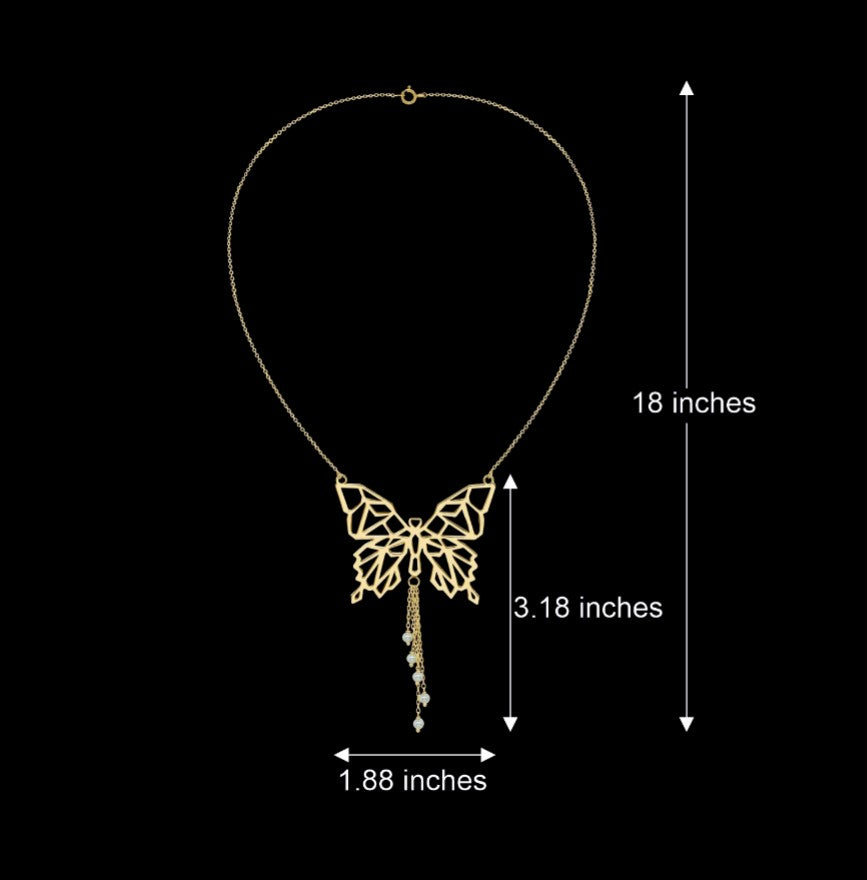 Sparkling Butterfly Necklace