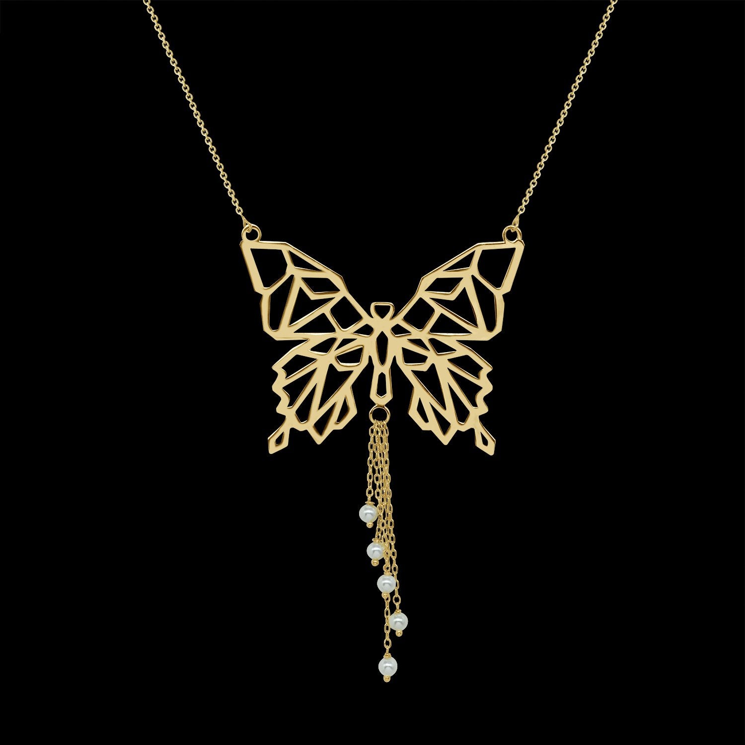 Sparkling Butterfly Necklace