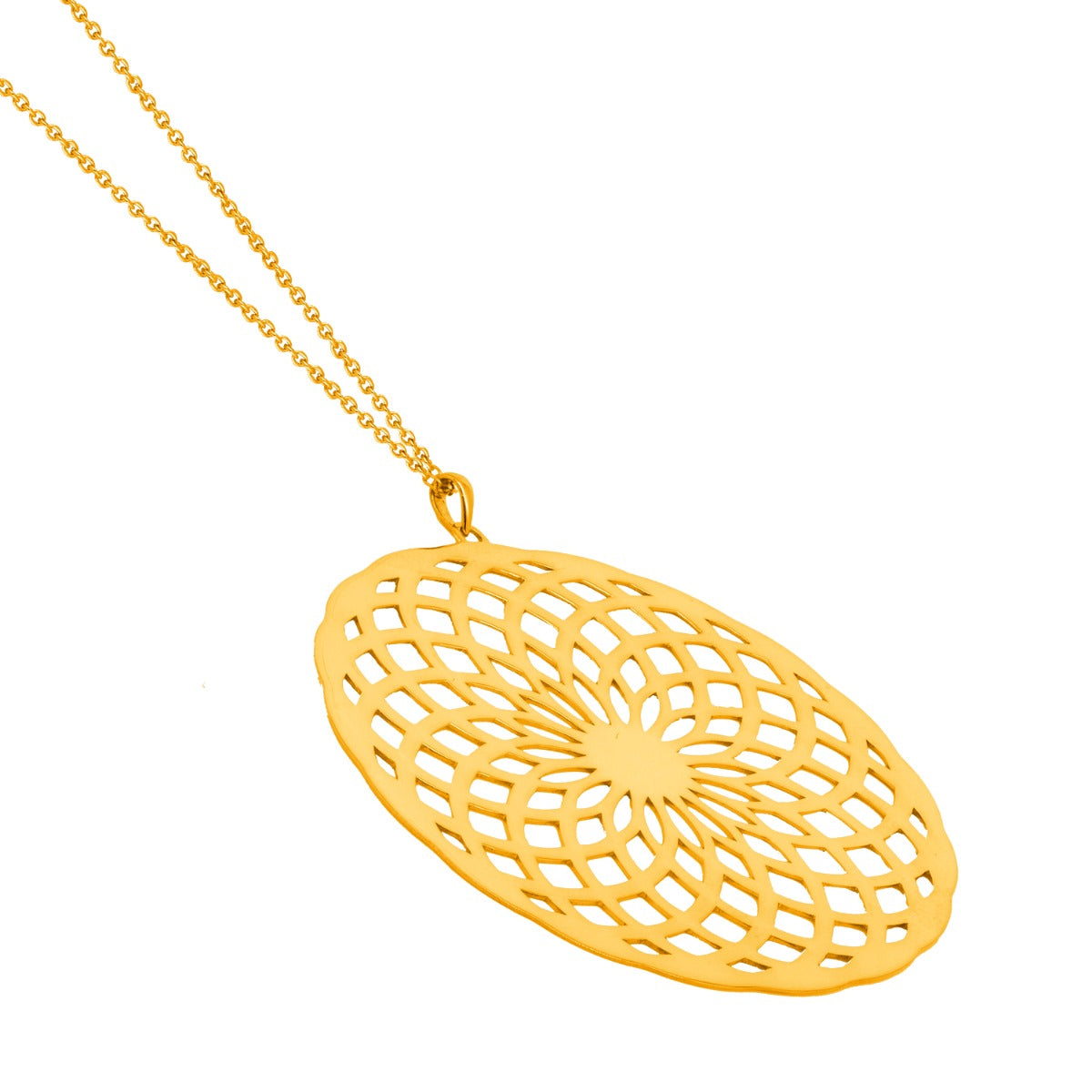 Swirl Floret Chain Necklace