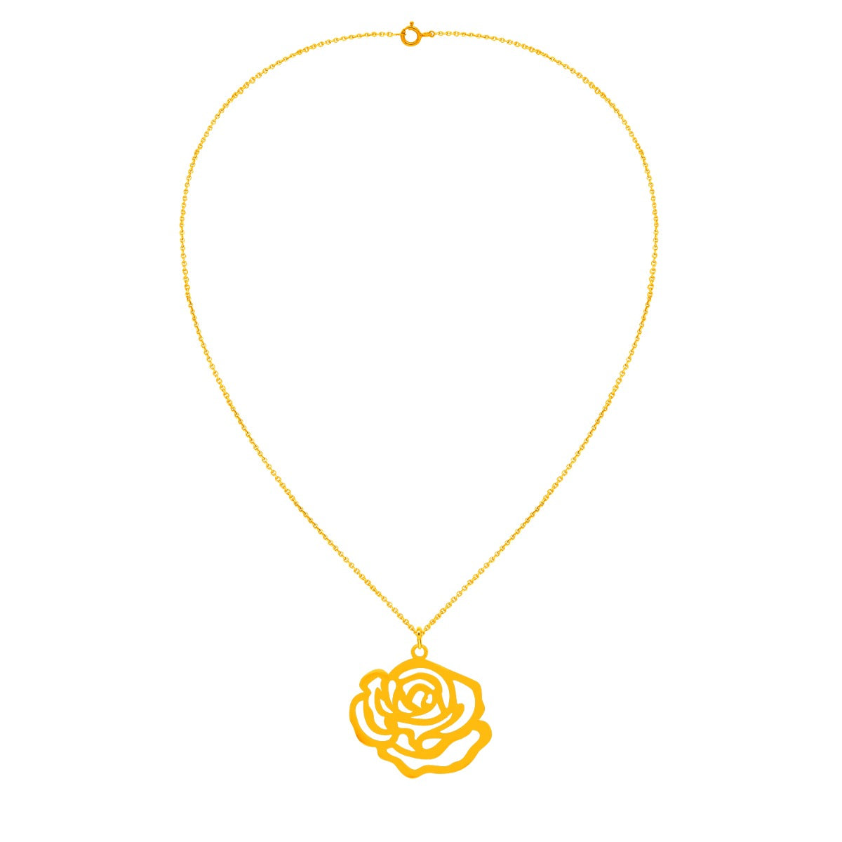 Rosette Chain Necklace