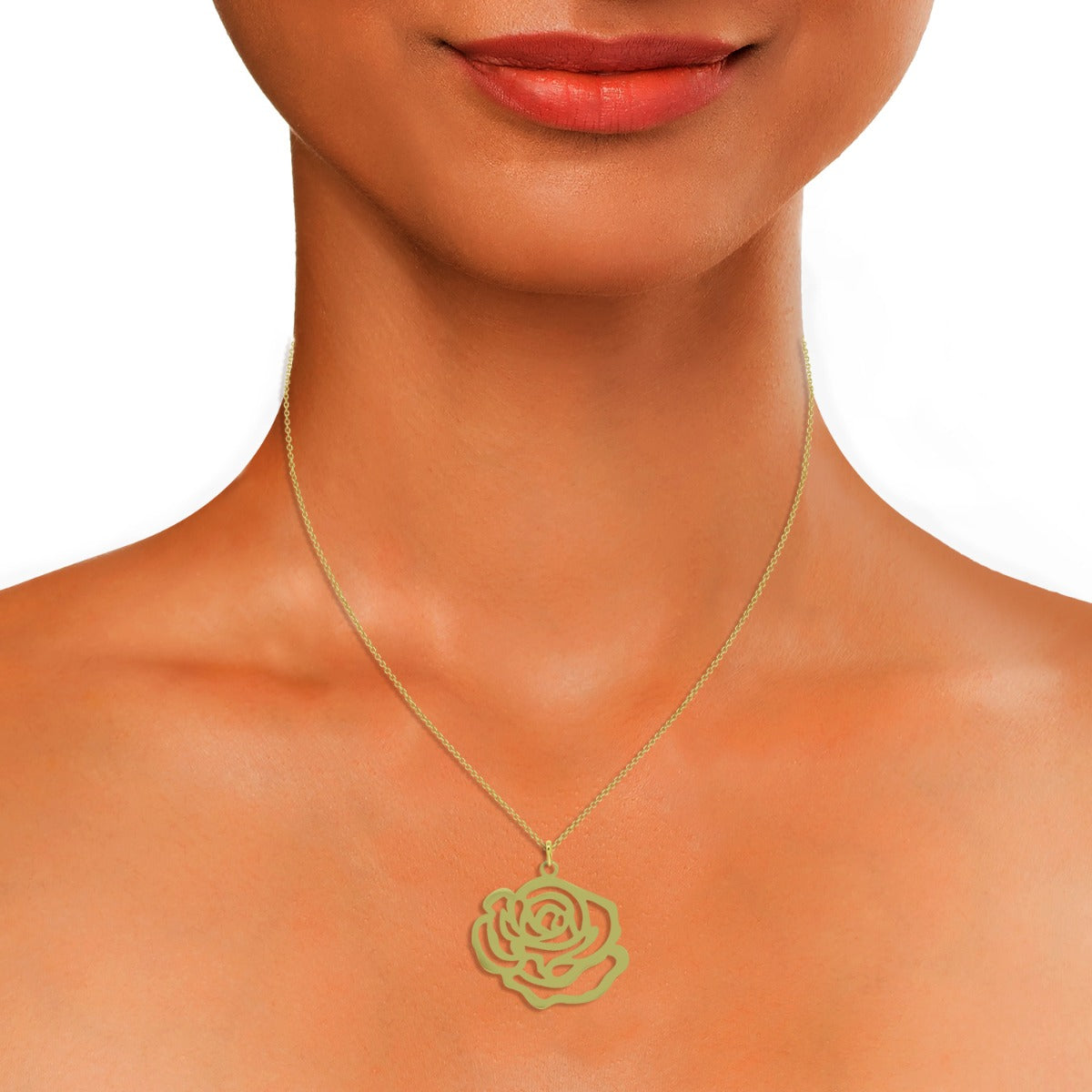 Rosette Chain Necklace