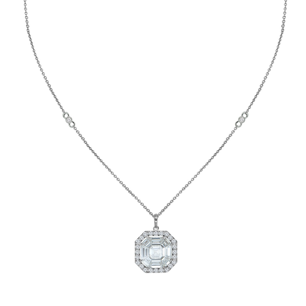 Classic Quad Diamond Necklace