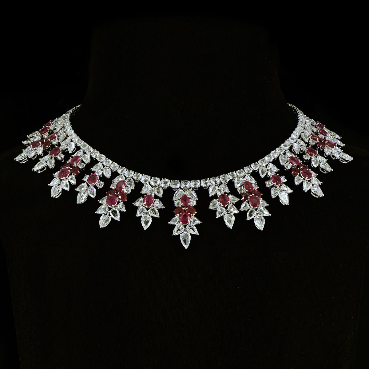 Crushed Sparkling Diamond Necklace