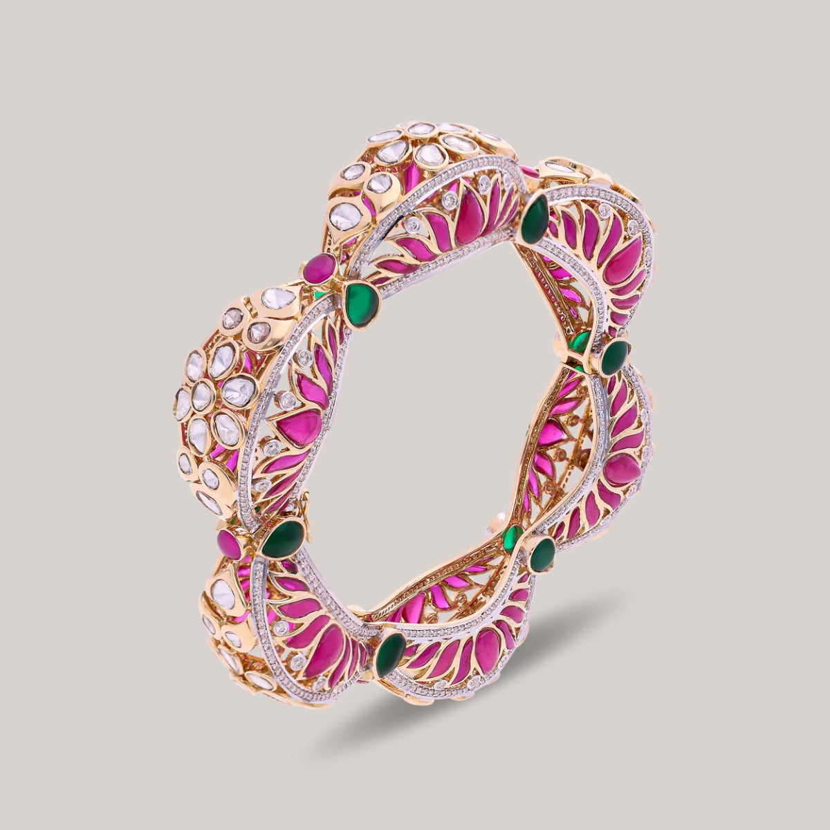 Geranium Diamond Bangle