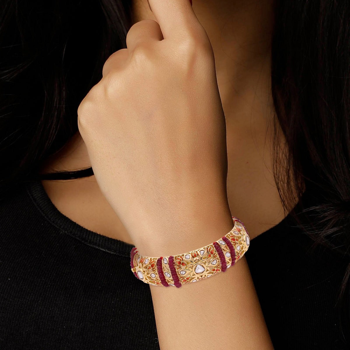 Amari Polki Bangle