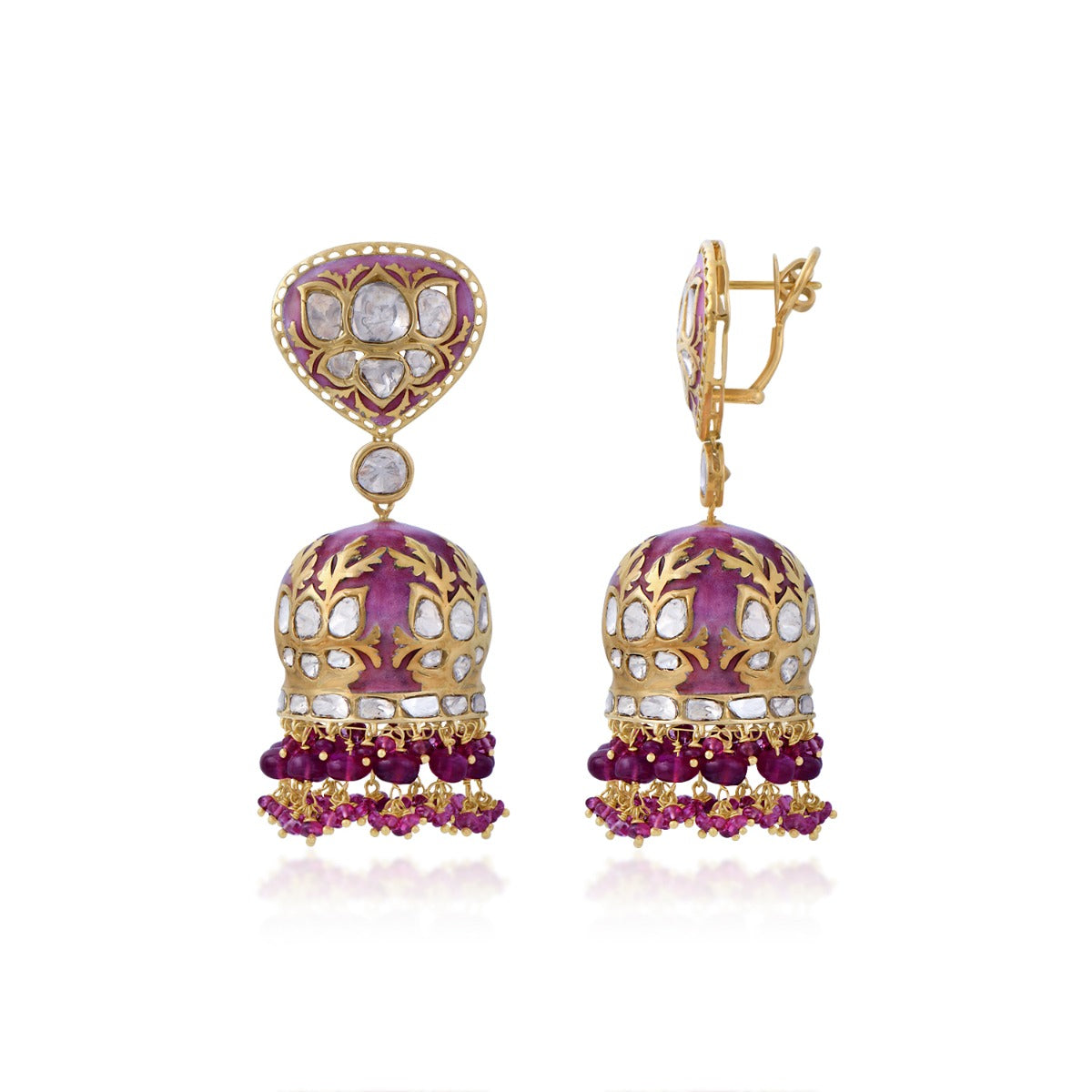 Ethnic Drop Polki Jhumka