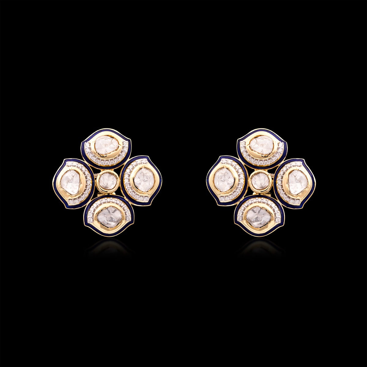 Four Wall Polki Earrings