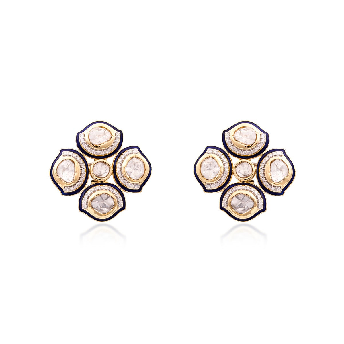 Four Wall Polki Earrings