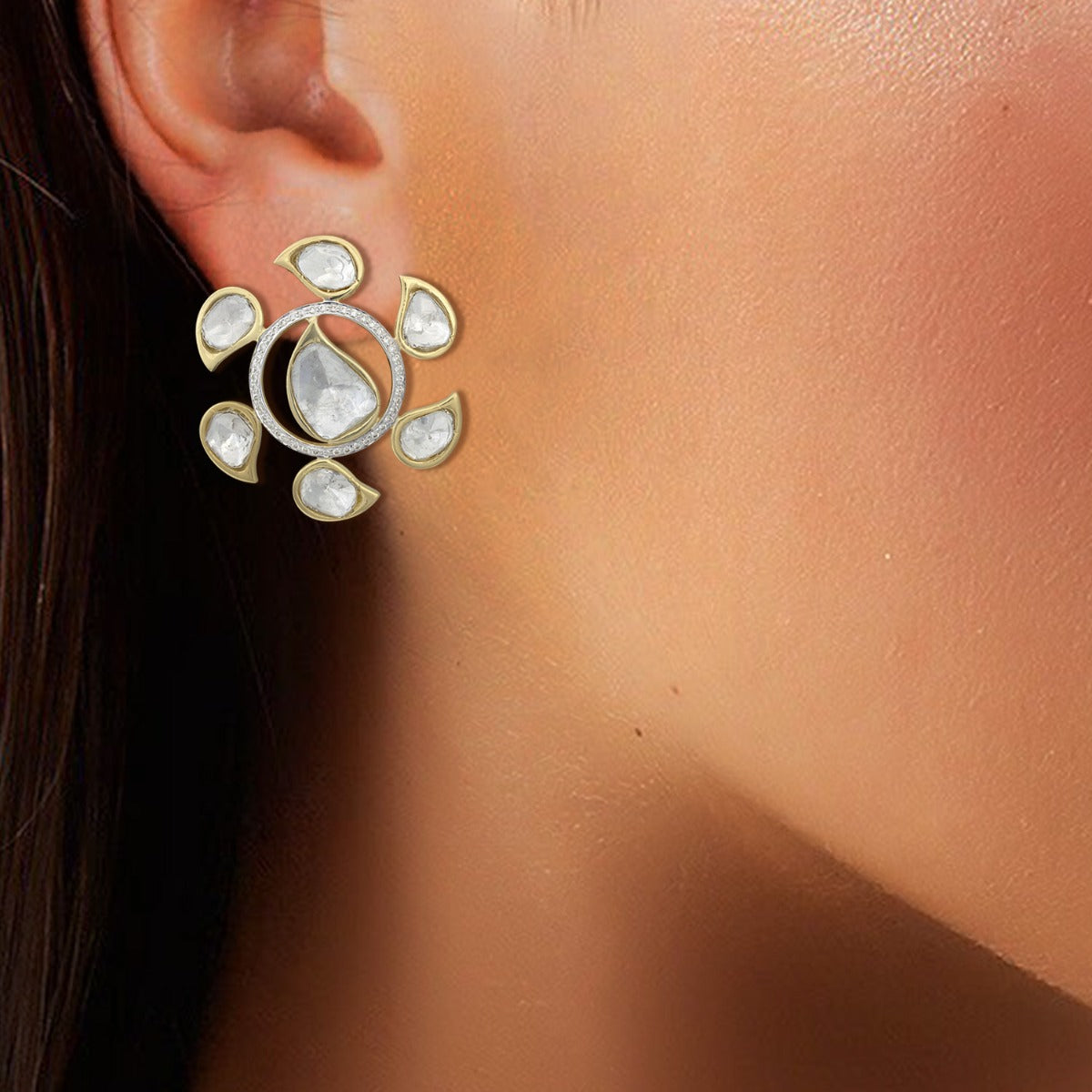 Polki Dotted Earrings
