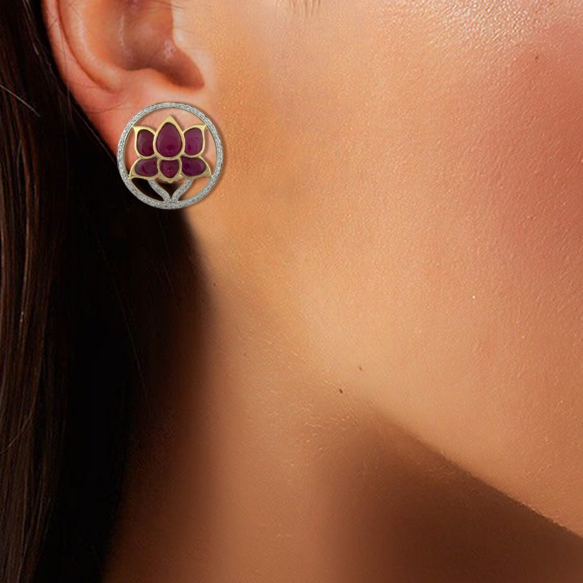 Lotus Lavine Earrings