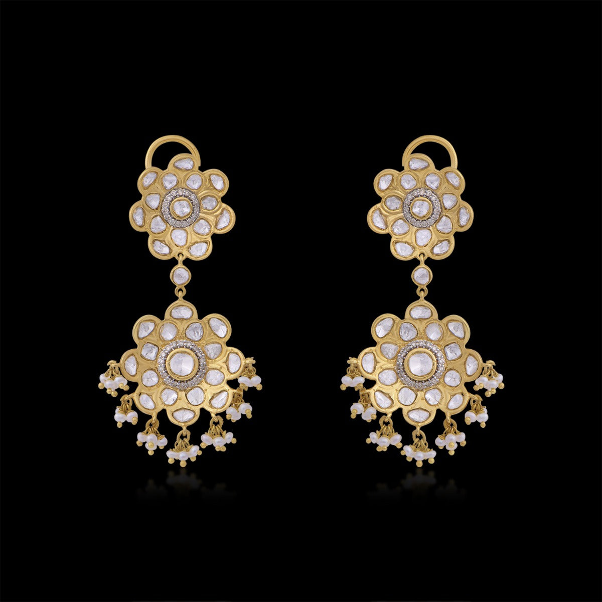 Shiny Stars Polki Necklace Set
