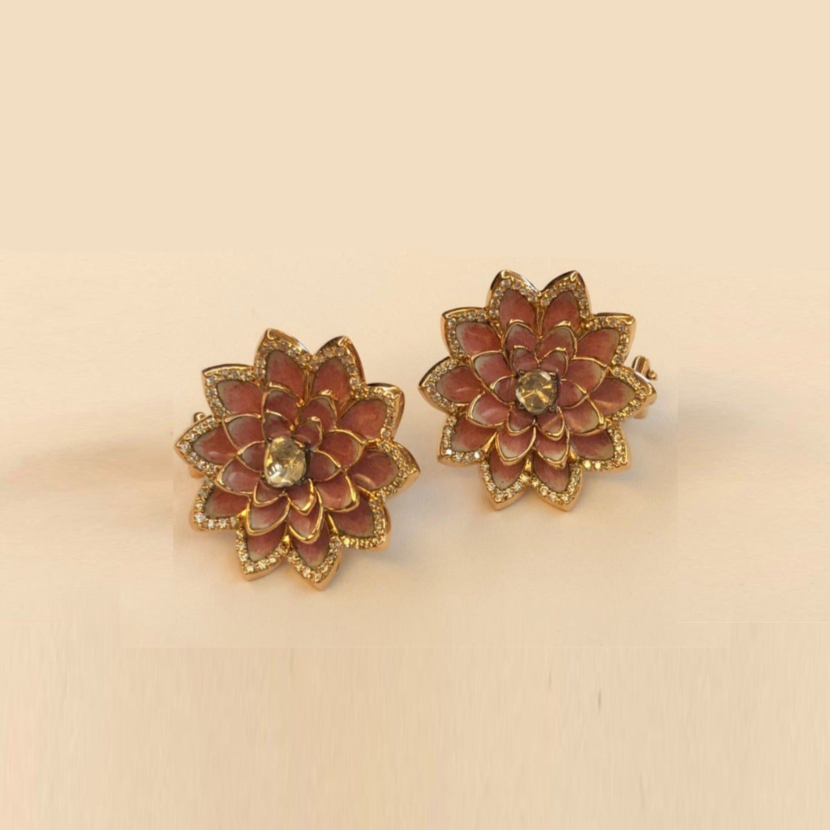 Morning Glory Polki Earrings