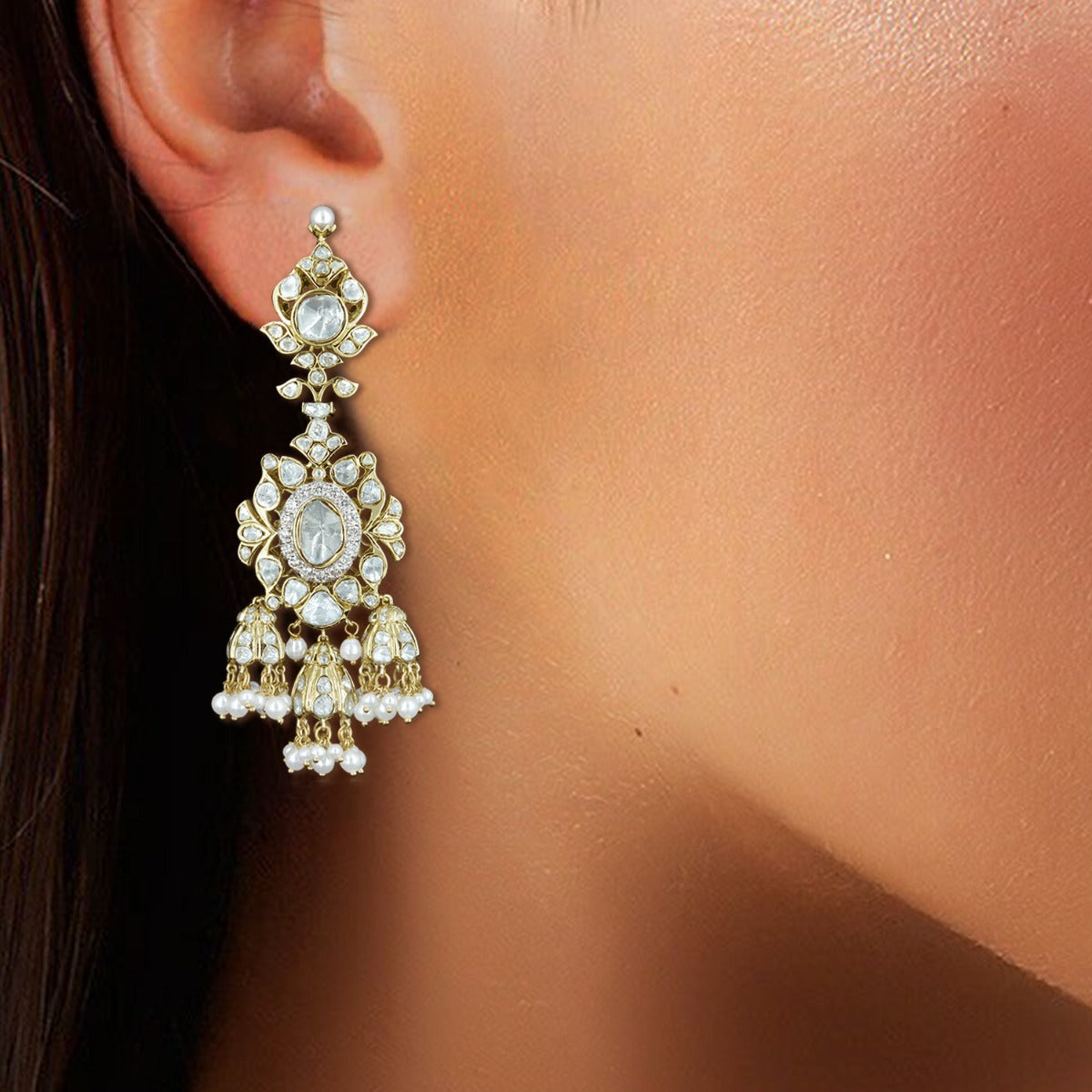 Diya Diva Polki Earrings