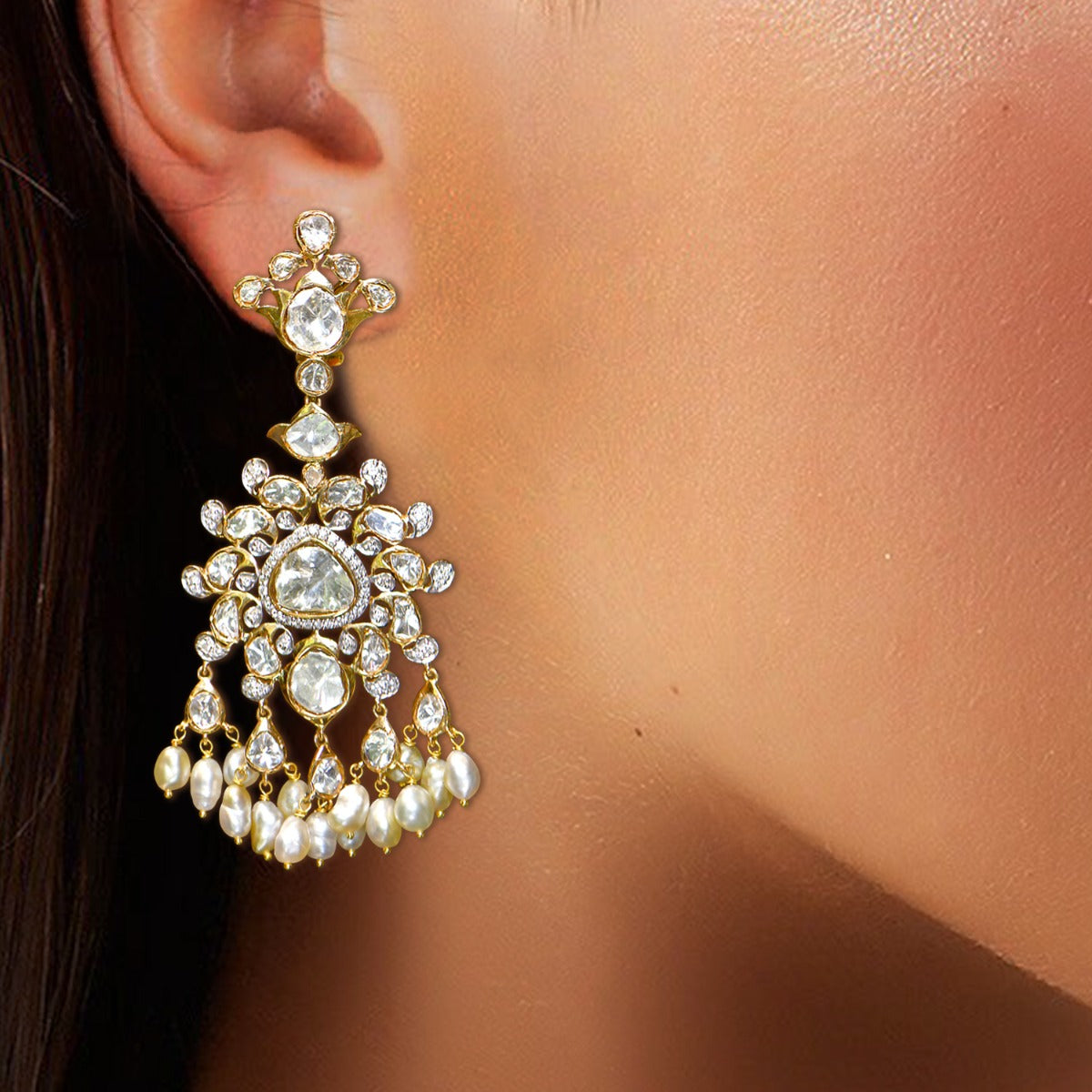Outward Sun Polki Earrings