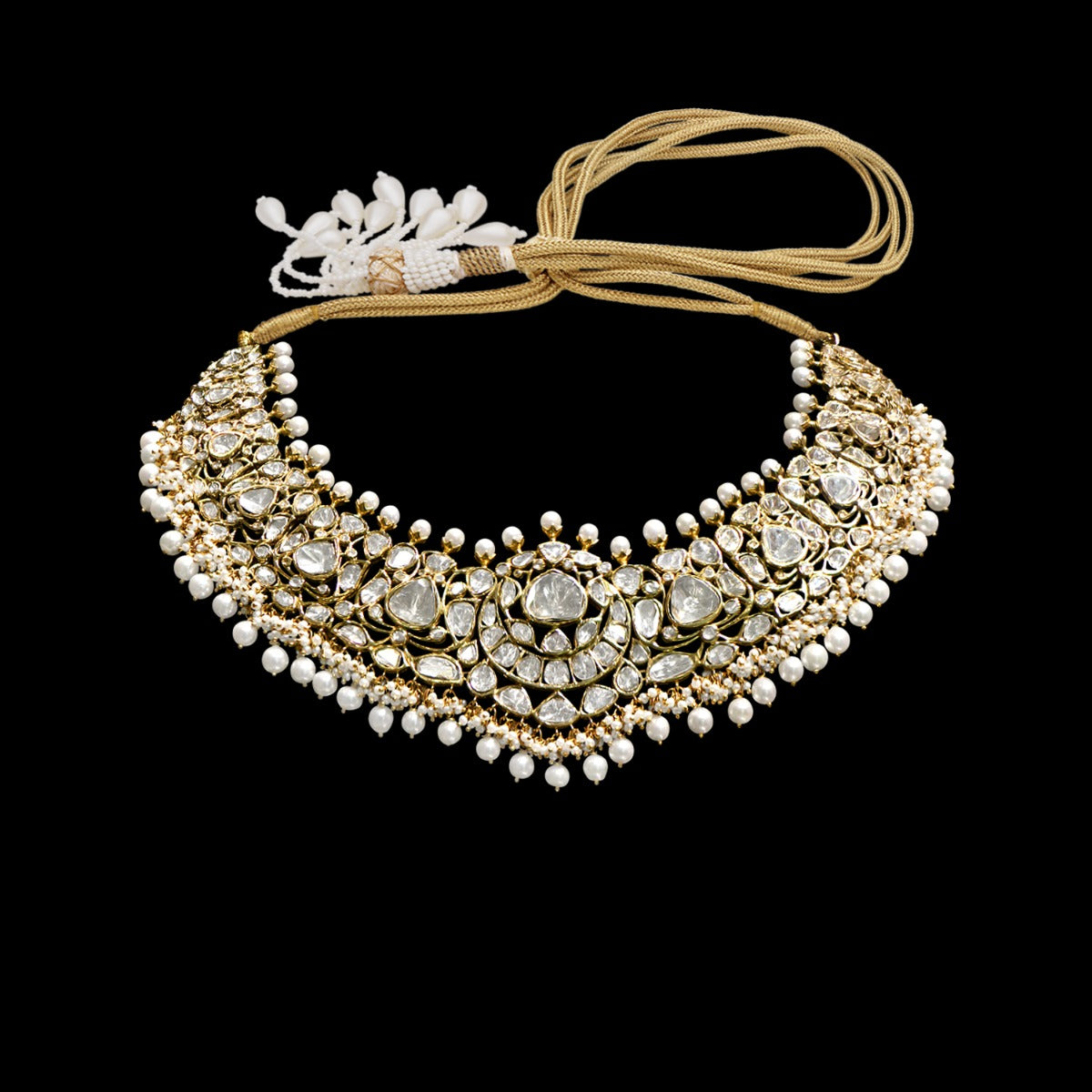 Eternal Elegance Polki Necklace Set