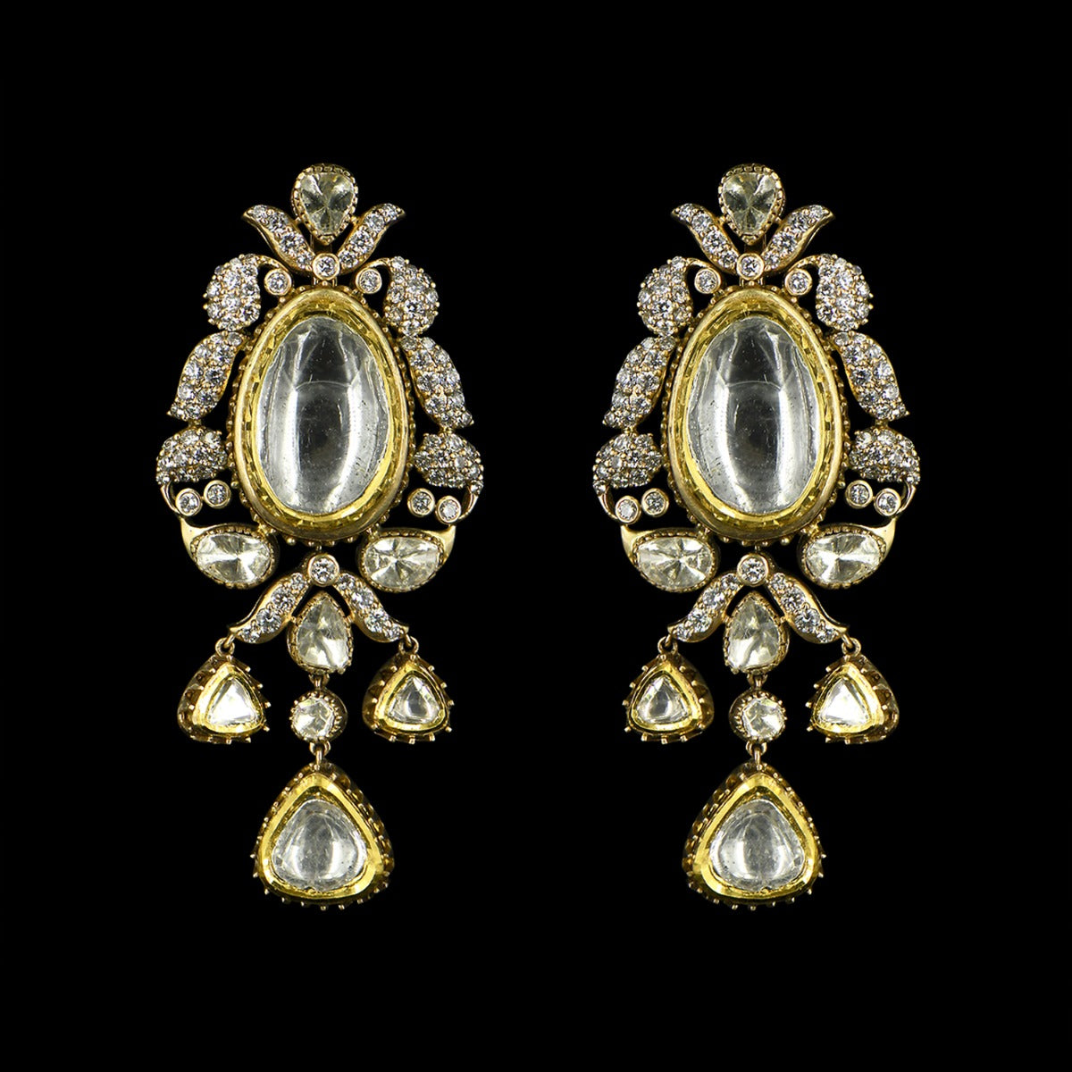 Lisa Trellis Diamond Stud Earrings
