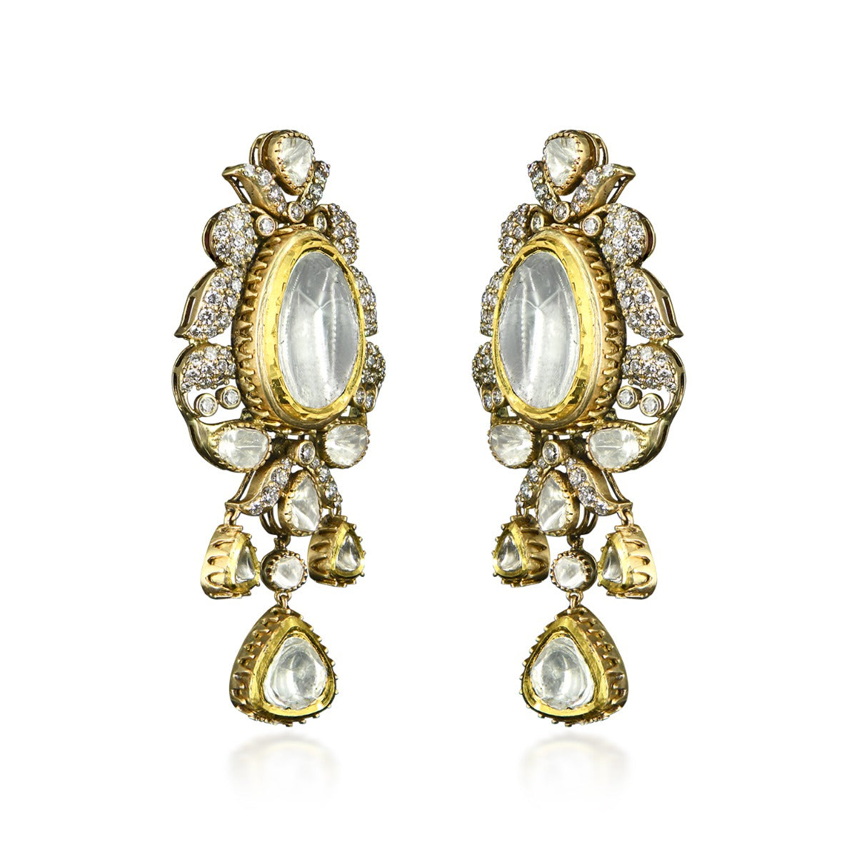 Lisa Trellis Diamond Stud Earrings
